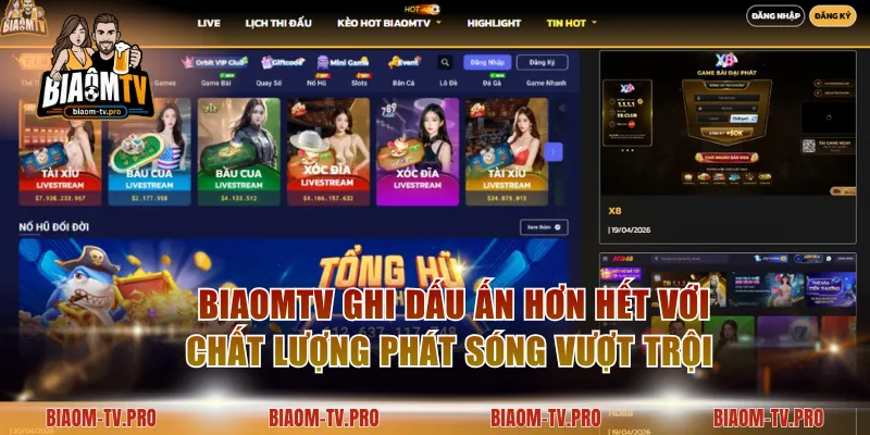 BiaomTV ghi dấu ấn hơn hết với chất lượng phát sóng vượt trội