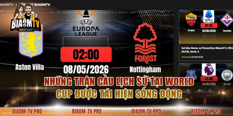 Những trận cầu lịch sử tại World Cup được tái hiện sống động