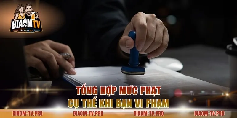 Tổng hợp mức phạt cụ thể khi bạn vi phạm